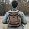 Men Rustic Backpack Multi-functional Laptop Backpack Outdoor Adventure Rucksacks for Riding and Mountaineering Drop 210929