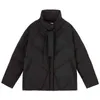 Inman зима женская короткая куртка ветрозащитный воротник стойки свободно милый маленький 90 замшевый пальто 210819