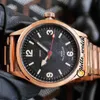 Horloges Mannen Luxe Merk 41mm Ranger 79910-BKST 79910 Black Dial Asian 2813 Automatic Mens Horloge Roestvrijstalen Armband HWTD 8 Stijlkorting