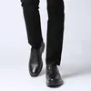 Hombres Zapatos de vestir Cuero genuino Oxofrds Oxfords de alta calidad Negro Fiesta Boda Pisos Negocios