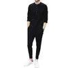 Survêtements pour hommes 2022 hommes ensembles décontractés printemps survêtement homme t-shirt à manches 3/4 pantalons courts vêtements de sport costumes lin ensemble Patchwork vêtements d'extérieur