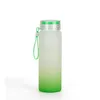 500ml Sublimatie Frosted Waterfles Matglas Mok Matglas Sapfles Transparante Lege Sublimatie Tumbler Reismok 500ml Kleurverloop