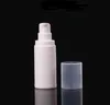 100 sztuk 15ml 30ml 50 ml Pompa balsam Airless White Frosted PP Spray Butelka do Eye Cream Foundation Toner Sepactes Butelki SN2085