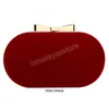 Red Flannelle Clutches Sac de soirée sac à main Luxur