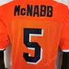 Coe1 2021 Yeni NCAA Syracuse Turuncu Formalar 5 Donovan McNabb Koleji Futbol Forması Boyutu Genç Yetişkin