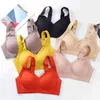 Thaise Latex Niet-markerende Ondergoed Vrouwen Mode Brede Bandjes Verzamelen Geen Stalen Ring Verstelbare Sport Anti-verslapping Vest beha 211217