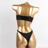 Colysmo Sexy Strój Kąpielowy Hollow Out Backless Chain Monokini White Push Up Bikini Black Swimming Suit dla kobiet 210527