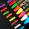 Highlighters مجموعة متنوعة من أقلام الفلورسنت التي يمكن محوها في محوها يمكن استخدامها مع ألواح الفلورسنت LED في الليل XG0118