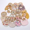 19*18CM Flax Cotton Saliva Band Suit Burp Cloths Solid Color Printing Bib Two Sided Bibs Baby Children Pocket 14 5bb Y2