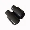 Mat Siyah Paslanmaz Çelik Evrensel Akrapovik Egzoz Muffler Tipleri Otomatik Karbon Araç Kapağı Stilini (2pcs)