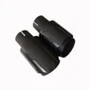 Matte Black Stainless Steel For Universal Akrapovic Exhaust Muffler Tips Auto Carbon Car Cover Styling(2PCS)