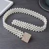 stringa versatile perla drs imitazione elastica perle pead pezzo catena fiore women039s cinghia decorazione9654783