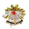 Boże Narodzenie broszki szpilki hurtowe kryształ dżetów kwiat gwiazda bałwana design xmas broszka luzem mieszanka