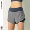 Pantaloncini da corsa Fitness all'ingrosso Sport da donna Esercizio di yoga Pantaloni estivi traspiranti Anti-luce Tempo libero Asciugatura rapida