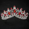 KMVEXO Design europeo Crystal Big Princess Queen Crowns Matrimonio Accessori per capelli da sposa Gioielli Sposa Diademi Fasce per capelli 220222