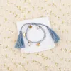 Top New Brand Pure 925 Sterling Silver Jewelry Lucky Charm Bracelet Party Clover Jewelry Cute Gold Color Pearl Red Rope Lovely