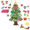 Christmas Decorations DIY Felt Tree Merry For Home Xmas Ornaments Gift Santa Claus Year Trees