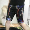 Men's Shorts 2021 Trendy Fashion Black Gold Casual Personality Print Horse White Men Bermuda Short