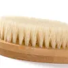 Natural longo punho de madeira cordas macias escova de corpo massageador banho chuveiro de volta spa scrubber massagem massagem escova ferramentas