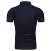 Men039s Polos Summer Summer Cotton Slim Golf Vêtements Pure Top Top Fashion Casual Tshirt Man5989016
