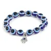 Kamień naturalny Bransoletki Evil Eyes Unisex Fashion Blue Eye Bransoletka Party Biżuteria Proste bransoletki Evil-eye Hand Lucky