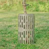 Autres fournitures de jardin gris durable lampadaires plante tronc d'arbre protecteur garde prévenir les dommages pratique paysage intérieur extérieur pelouse