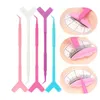 Faux Cils Multi Couleur Perm Y Forme Brosse Cueillette Bigoudis Eye Kit Outil Baguette Bâton Extension Levage Lash H7W3