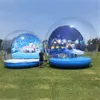 Customized backdrop Beautiful Inflatable Snow Globe Photo Booth bubble dome On Sale 3M,4M Dia Human For Christmas Decoration Christmas Yard by ship/train to door
