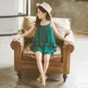 Roupas para meninas Colete liso + roupas curtas Verão Crianças Menina Estilo casual Conjuntos de roupas de treino