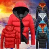 MEN Winter Coat Down jacket Thicken Warm Jackets Personality Hooded Coats Outdoor Puffer Fashion Bubble 211214