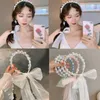 Retro Style Ribbons Headband Lace Faux Pearl Tie Bow Hair Band For Women Head Hoop Turban Headwrap Party Hair Accessories