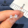 Ani 18k Solid Bianco Gold Oro (AU750) Orecchini per bordi di fidanzamento certificati Certificazione Real Diamante Diamante Earring Design moda per Lady 210325
