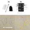 5pcs 9pcs DIY Paracord Stitching Needles Set Stainless Steel Portable Lacing Smoothing Tool For Bracelet Laces Strings Outdoor Gad282L