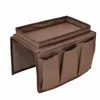 Storage Bags Foldable Sofa Chair Arm Rest Organizer Couch Remote Control Holder Cup Tray Living Room Grocery Organization