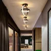 廊下の通路用の導かれた天井ランプランプランプ廊下のバルコニーの家の装飾照明のモダンなシャンデリアブラックスクエアモダンなシャンデリア