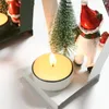 Держатели свечи Металлический Рождественский Снеговик / Санта / SOLK Чайные Светлые Украшения Классические Свечи Железная Подставка