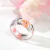 2021 Style Resin Ring Cute Jewelry Aneis Feminino Couple Bagues Pour Femme s With For Girl Women
