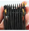 Двойные нарисованные предварительно скрепленные 6D наращивание волос бразильские натуральные кутикулы выровненные Remy Virgin 0,5 г / прядь 150 прядей полная голова
