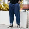 Duży rozmiar Mężczyźni Odzież Dżins Męskie Classic Business Jeans Casual Luźne Spodnie Harlan Pantalons De Grande Taille Wall Hommes