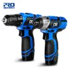 12V Electric Screwdriver Cordless Drill 100NM Torque Electric Hand Drill Mini Wireless Driver Power Tools Set By PROSTORMER 210719