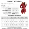 Casual Dresses ZNU 2022 Christmas Red Dress Long Sleeve Scottish Spring Autumn Slim Ladies Mini Party S-M-L-XL-XXL