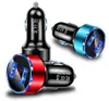 3.1A Double chargeurs Usb Adaptateur de chargeurs de voiture à affichage de tension LED numérique pour smartphone