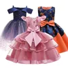 2021 Dziewczynka Dress Elegancki Tutu Princess Sukienka Dla Dziewczyn Suknia Ślubna Suknia Dla Dziewczyn Suknia Dzieci Odzież Vestidos Q0716