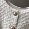Francuski Retro Big Puff Sleeve Koszula Kobiety Lato Krótkie Chic Eleganckie Luźne Przycięte Topy Biała Bluzka 210601