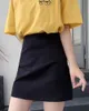 Summer small fresh candy color simple A-line skirt short size hip women's clothing 210429