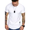 Ourlet incurvé Hip Hop T-shirt hommes urbain Kpop étendu T-shirt plaine longue ligne hommes t-shirts coupe ajustée t-shirts militaire musculation mâle Cl225l