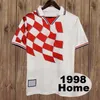2002 SOLDO SUKER Mens RETRO Soccer Jerseys National Team STIMAC TUDOR MATO BAJIC BOBAN Home Away Football Shirt Short Sleeve Uniforms