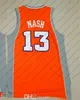 최고의 품질 오렌지 블루 스티브 # 13 Nash Jersey 빈티지 화이트 퍼플 블랙 찰스 # 34 Barkley Jersey Steve Nash Shirts Dream Team Barkley