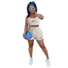 Sport Designer Tracksuit Femme Baseball Uniform Jacket and Shorts 2 pièces Joggers Set Stripe Tenues