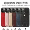 Sockt￤t telefonfodral f￶r iPhone 14 13 12 11 Pro Max XR XS X 7 8 Plus Solid Color Crazy Horse Texture Pu Leather Protective Cover med axelrem